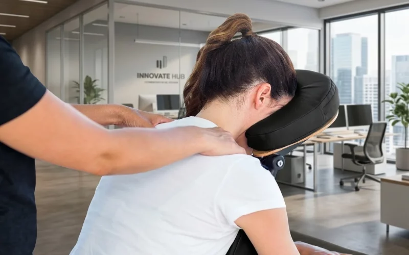 One Site Massage im Großraumbüro